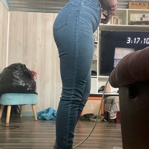 high waisted skinny jeans